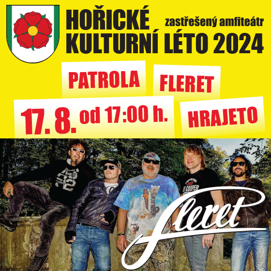 Hořické kulturní léto 2024<br>Fleret + Patrola, Hrajeto