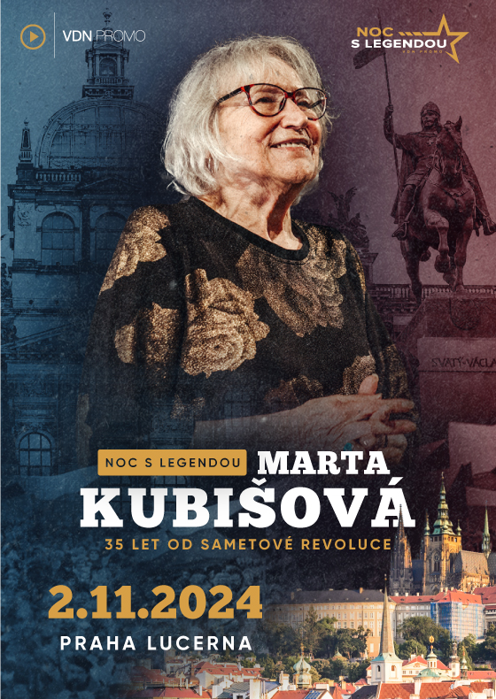 Noc s legendou s Martou Kubišovou<br>35 let od revoluce