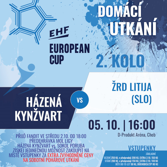 Házená ženy EHF European Cup<br>Házená Kynžvart - ŽRD Litija<br>2. kolo