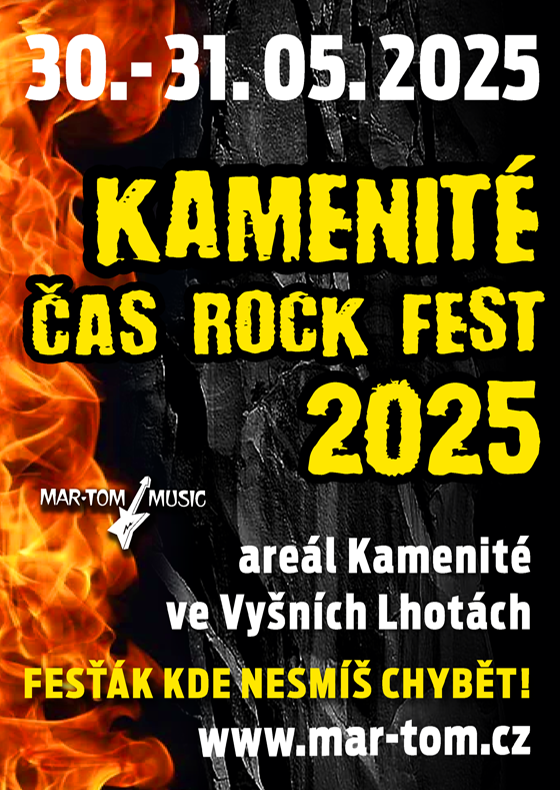 Kamenité Čas Rock Fest 2025