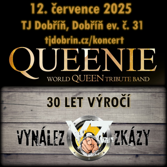 Koncert kapely Queenie a Vynálezu Zkázy