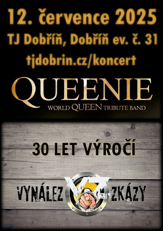 Koncert kapely Queenie a Vynálezu Zkázy