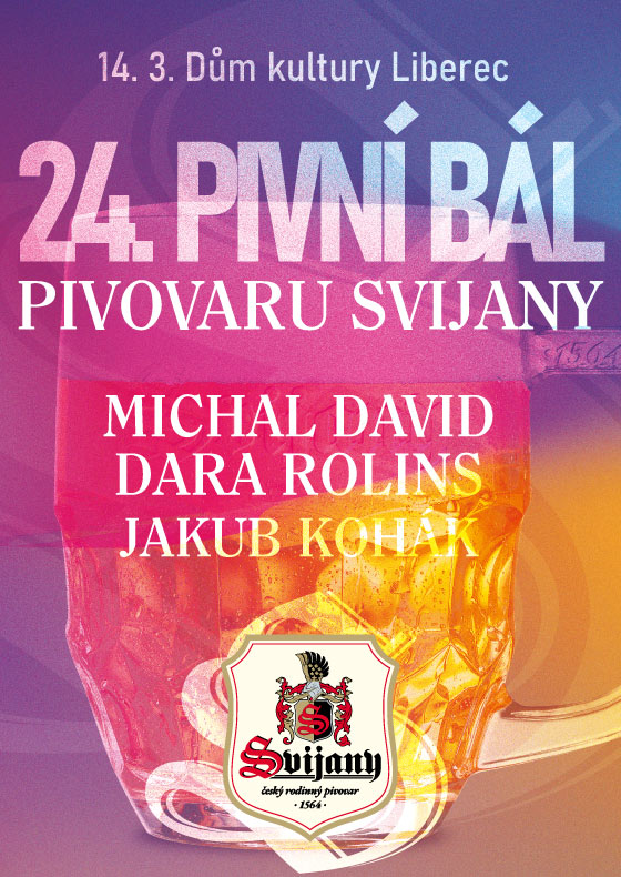 24. pivní bál Pivovaru Svijany<br>Michal David, Dara Rolins