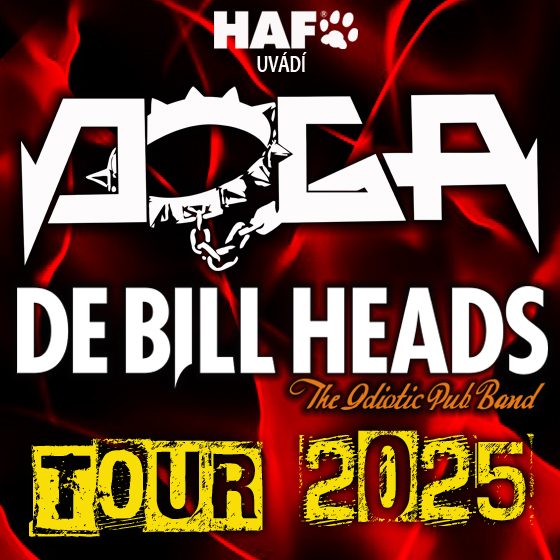 HAF přiváží TOUR 2025 DOGA + DE BILL HEADS