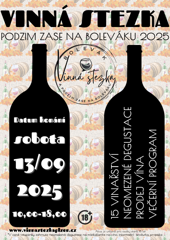 Vinná stezka podzim zase na Boleváku 2025