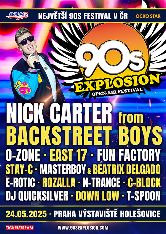 90s Explosion open-air festival Praha 2025