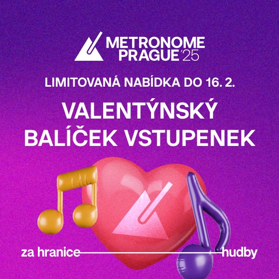 Metronome Prague 2025<br>3 dny | Valentýnský balíček