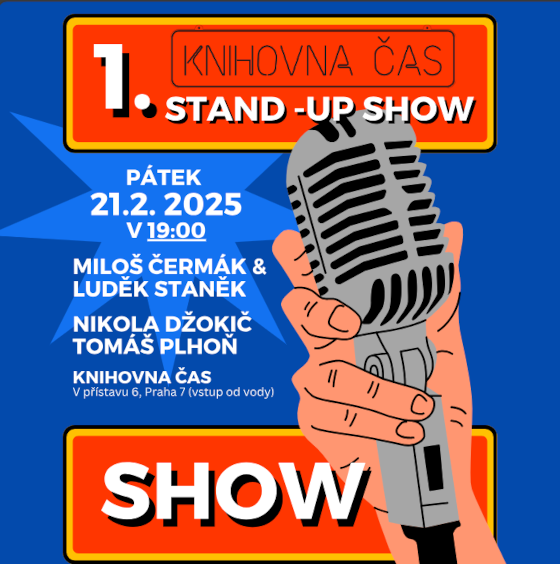 Čermák Staněk Comedy + hosté: Stand-up v knihovně!