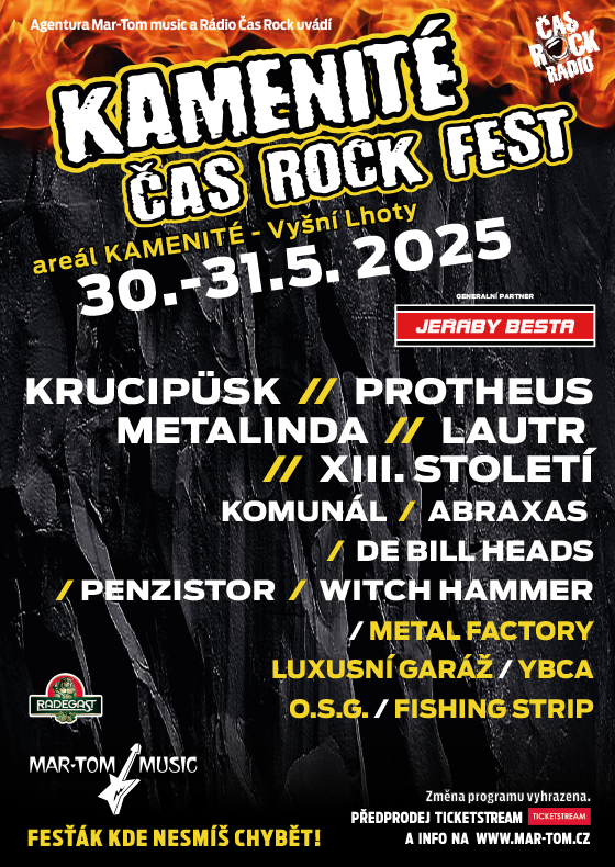 Kamenité Čas Rock Fest 2025