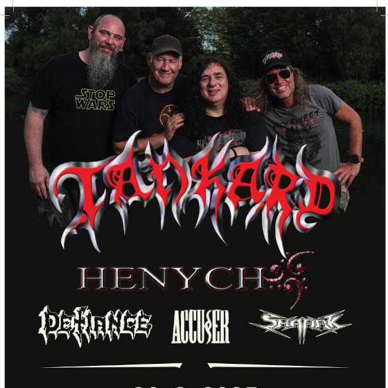 Tankard (D) - Clash of thrash tour 2025<br>Defiance (USA), Accu§er (D), Henych666 (CZ), Shaark (CZ)