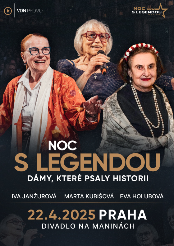 Noc s legendou<br>MARTA KUBIŠOVÁ, EVA HOLUBOVÁ, IVA JANŽUROVÁ