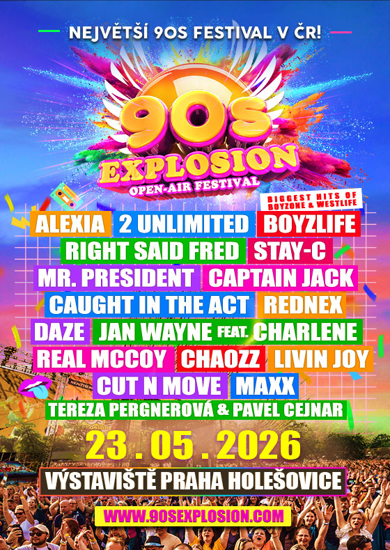 90s Explosion open-air festival Praha 2026