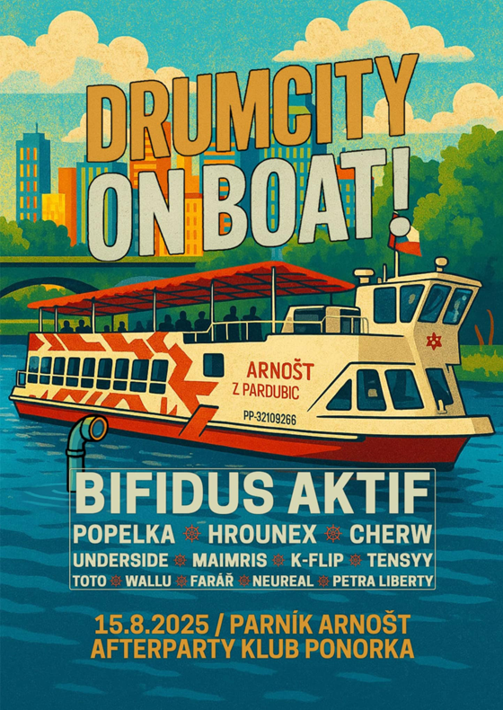 Drumcity on Boat