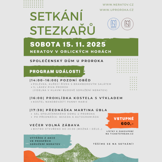 Přednáška s panem Martinem Úblem<br>Stezka Českem