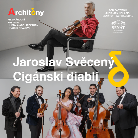 Jaroslav Svěcený & Cigánski Diabli<br>Architóny - mezinárodní festival hudby a architektury Hradec Králové 2025