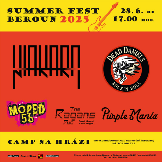 Summer fest Beroun<br>Niakara, Dead Daniels, Moped 56, Ragans, Purple Mania
