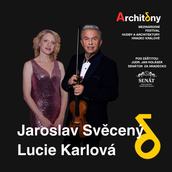 ROMANTICKÝ RECITÁL s Jaroslavem Svěceným a Lucií Karlovou<br>Architóny - mezinárodní festival hudby a architektury Hradec Králové 2025