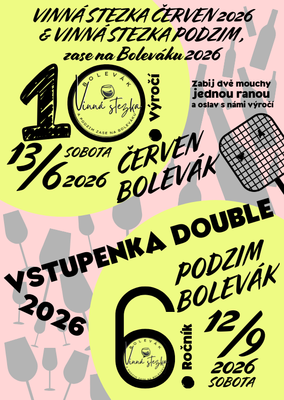 Double vstupenka vinná stezka 2026