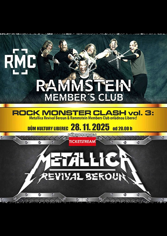 Rammstein Members club & Metallica revival Beroun<br>Rock Monster Clash vol. 3