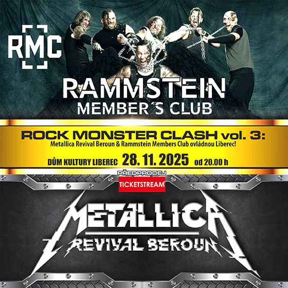 Rammstein Members club & Metallica revival Beroun<br>Rock Monster Clash vol. 3