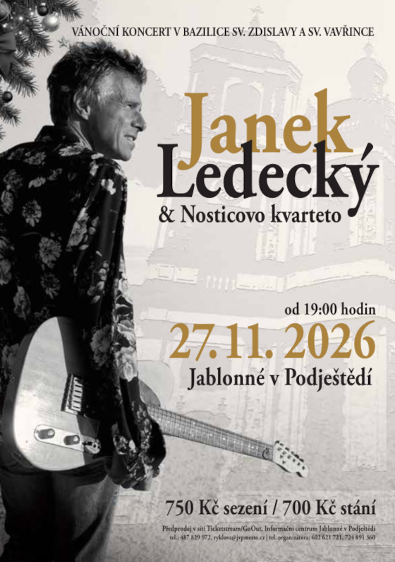Vánoční koncert Janka Ledeckého a Nosticovo kvarteto