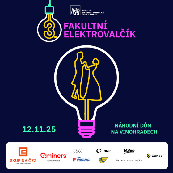 3. Fakultní elektrovalčík<br>ples Fakulty elektrotechnické ČVUT
