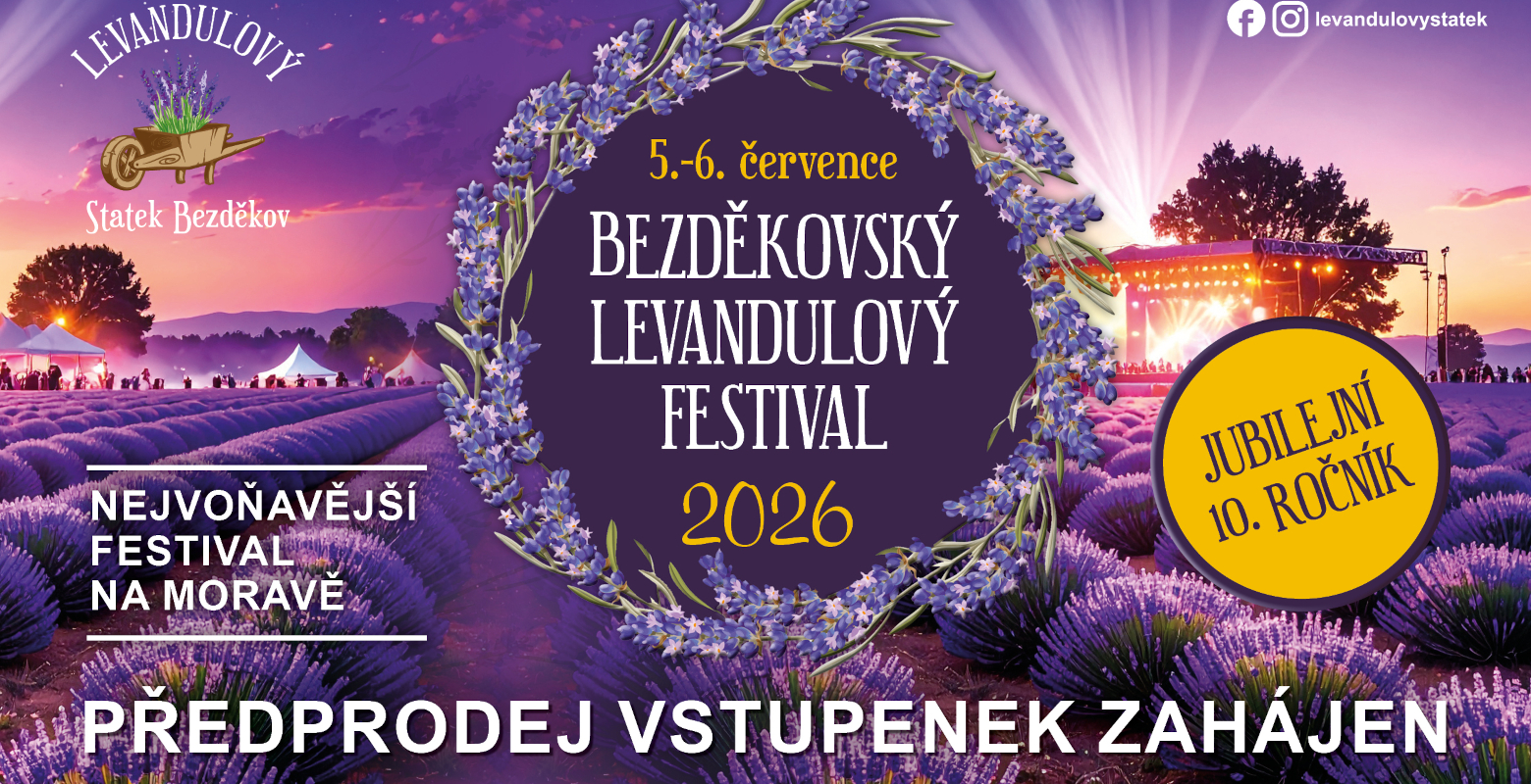 Levandulový festival 2026 Bezděkov
