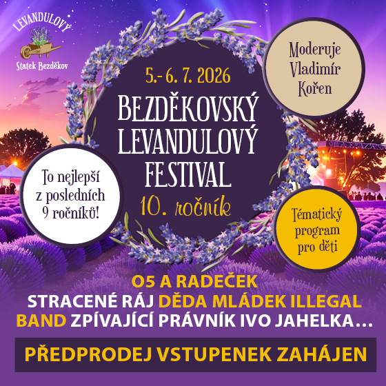 Levandulový festival 2026 Bezděkov