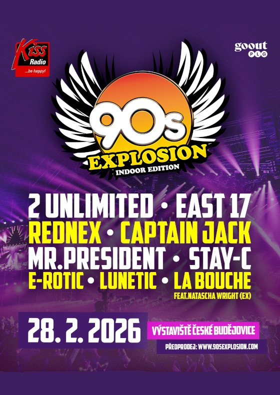 90s Explosion České Budějovice <span style="color:red; font-weight: bold;">2026</span>