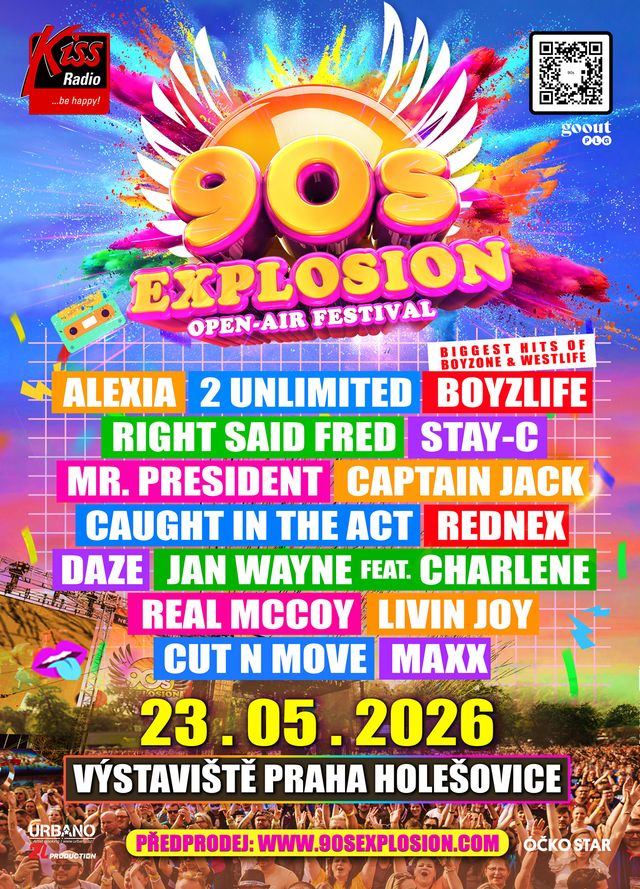 90s Explosion open-air festival Praha 2026