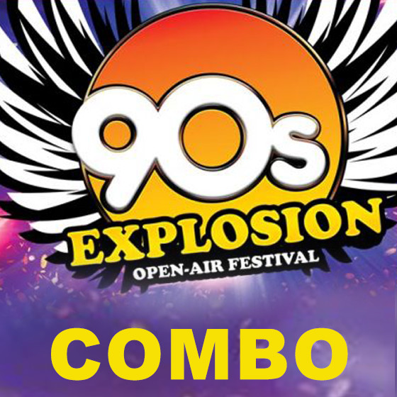 Combo vstupenka<br>90s Explosion open-ar festival<br>Praha a Brno