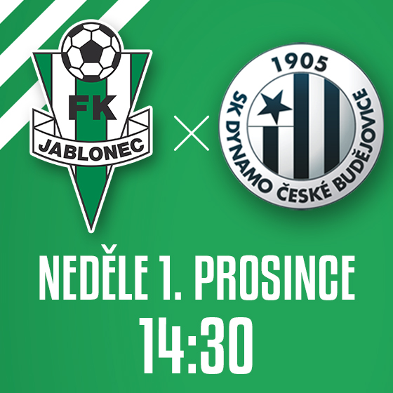 FK Jablonec vs. SK Dynamo České Budějovice<br>Sezóna 2019/2020<br>Fortuna:Liga
