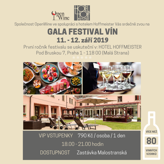 Gala festival vín<br>Vstup od 18 let