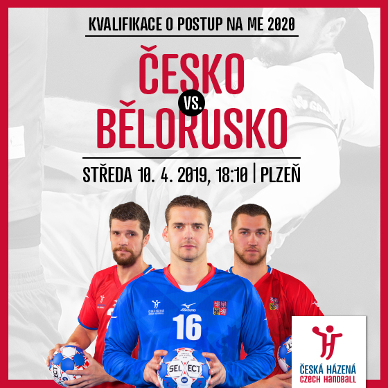 Česká republika - Bělorusko<br>Házená - muži, Kvalifikace mistrovství Evropy