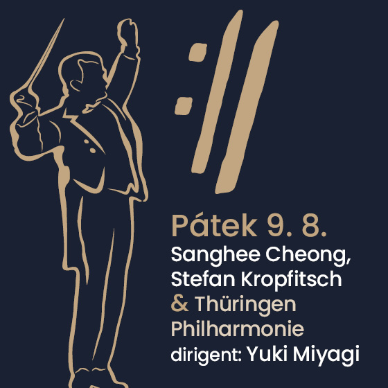 Sanghee Cheong , Stefan Kropfitsch a Thüringen Philharmonie<BR>Mezinárodní hudební festival Český Krumlov 2019