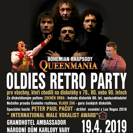 Oldies Retro Party<br>Bohemian Rhapsody - Queenmania