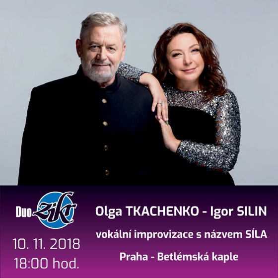 Koncert DUO ZIKR<br>Olga Tkachenko - Igor Silin<br>vokální improvizace s názvem SÍLA
