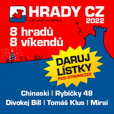 Festival Hrady.CZ 2022- Hrad Bouzov- Chinaski, Rybičky 48, Divokej Bill, Tomáš Klus,Mirai -Hrad Bouzov