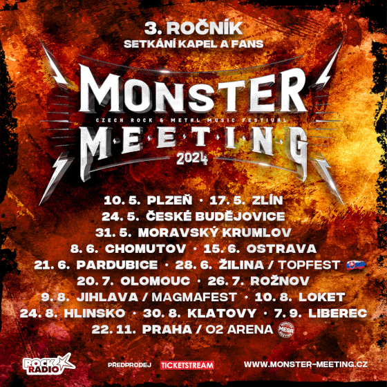 MONSTER MEETING- festival Zlín- Dymytry, Traktor, Alkehol, Arakain- MONSTERMEETING 2024 -Masters Of Rock Café Zlín