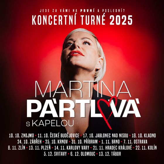 Martina Pártlová<br>První a poslední?<br>Koncertní turné 2025