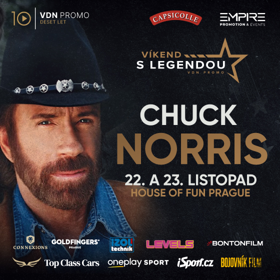 Víkend s legendou - Chuck Norris v Praze