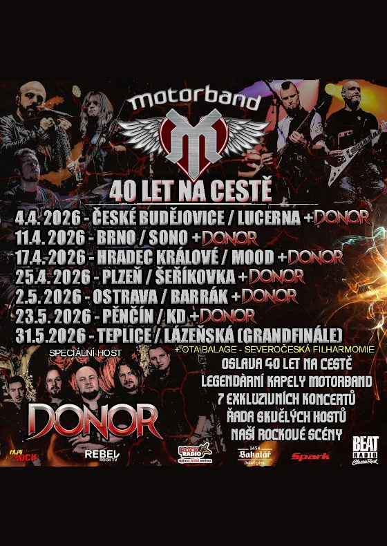 Motorband – 40 let na cestě<br>(MB40 Tour 2026)