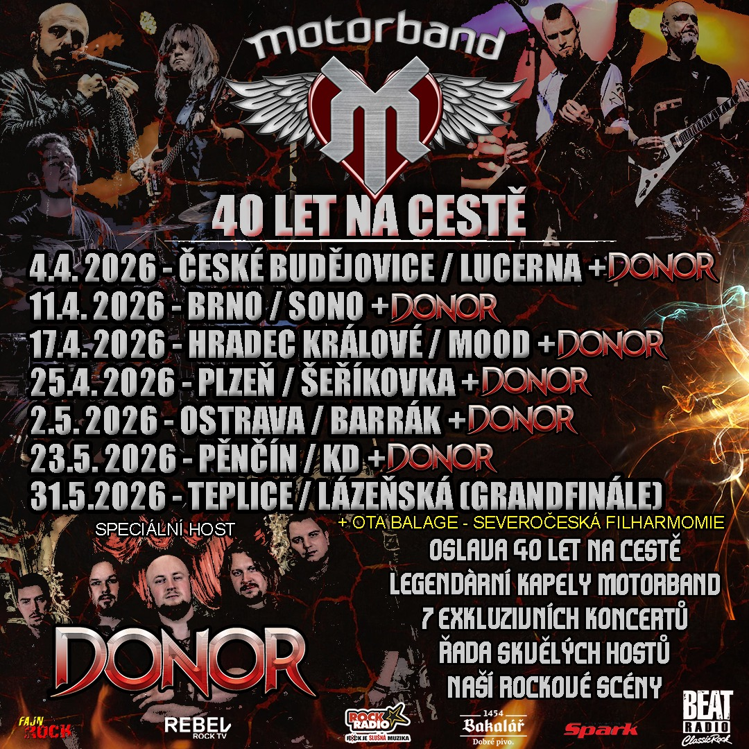 Motorband – 40 let na cestě<br>(MB40 Tour 2026)